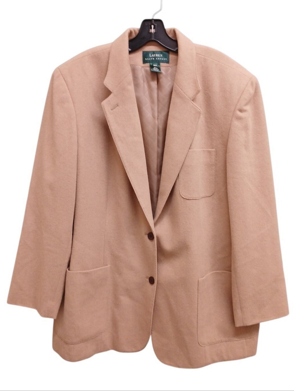 Lauren Ralph Lauren Vintage Tan Camel Hair Blazer Jacket Size 22W